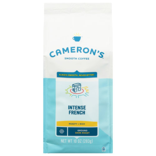Cameron's Coffee, Smooth, Ground, Dark Roast, Intense French