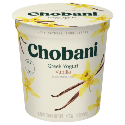 Chobani Yogurt, Nonfat, Greek, Vanilla