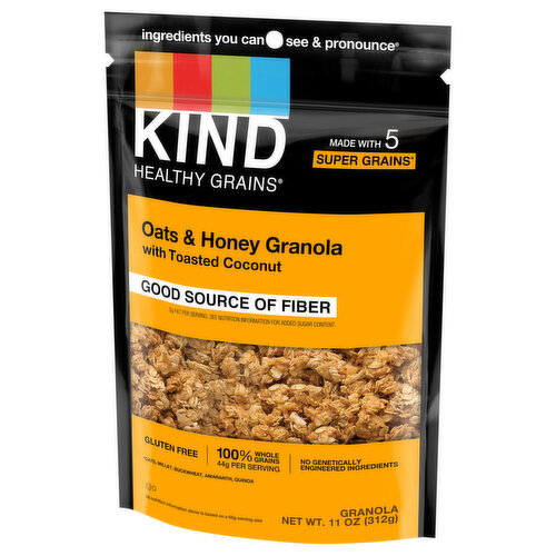 Kind Healthy Grains Oats & Honey Granola with Toasted Coconut