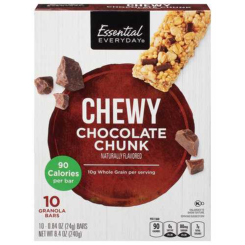 Granola Bars, Chocolate Chunk, Chewy