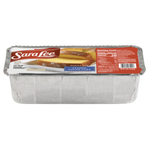 Sara Lee Pound Cake, Classic, Family Size