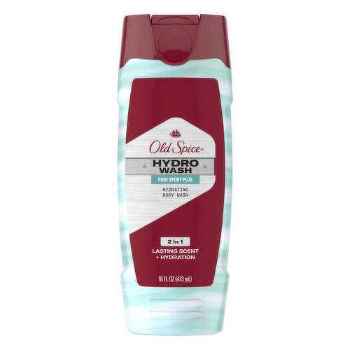 Hydrating body wash. Lasting scent + hydration. Old Spice Hydro Wash is like a genie in a bottle that with continued use will make all your wishes come true, so long as those wishes are limited to: Fighting dry skin at the source; removing clods of dirt from your body; and smelling great. In that sense its probably the worst genie in a bottle in history, but an excellent body wash nonetheless. www.oldspice.ca. Questions? 1-800-925-0633.