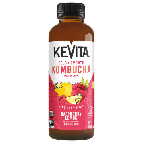 KeVita Kombucha, Raspberry Lemon, Master Brew