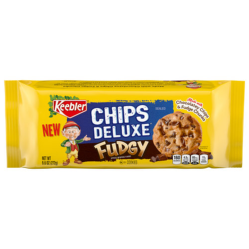 Keebler Chips Deluxe Cookies, Fudgy