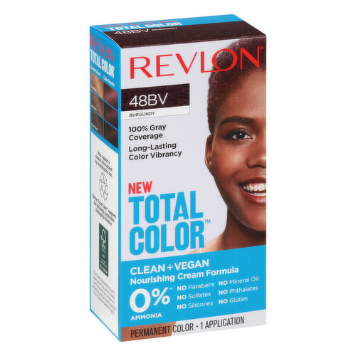 REVLON Total Color Hair Color, Burgundy 48BV