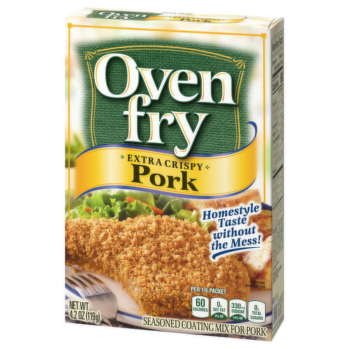 Oven Fry Seasoned Coating Mix, for Pork, Extra Crispy
