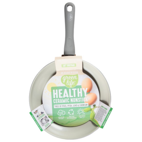 Green Life Frypan, Healthy Ceramic Nonstick, 10 Inch