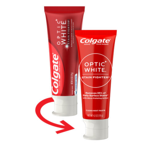 Colgate Optic White Stain Fighter Teeth Whitening Toothpaste