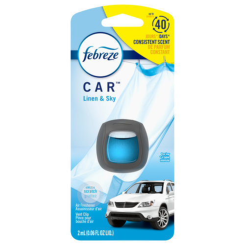 Febreze Car Air Freshener, Linen & Sky - 2 ml