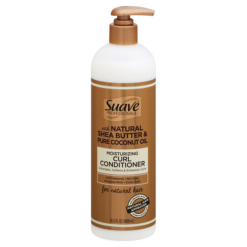 Suave Professionals Curl Conditioner, Moisturizing, Natural Shea Butter & Pure Coconut Oil