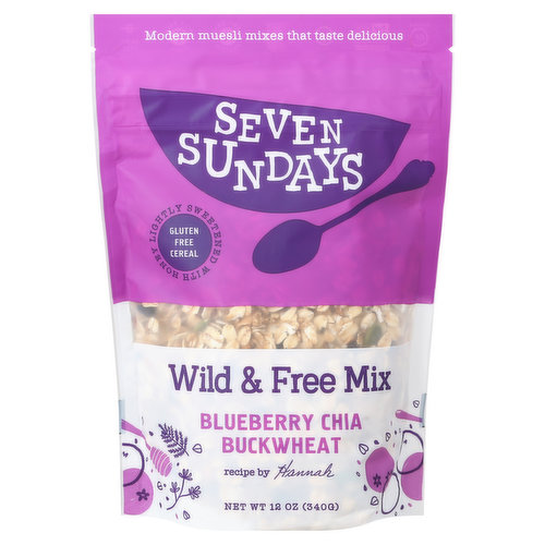 Seven Sundays Wild & Free Mix, Blueberry Chia Buckwheat