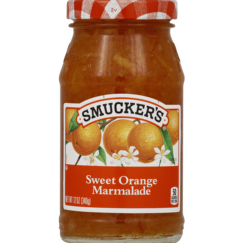 Since 1897. 50 calories per 1 tbsp. Recipes - Gifts - And more: www.smuckers.com. Visit our website for delicious recipes, hard-to-find flavors, and gift ideas! www.smuckers.com. Call toll free with questions or comments 1-888-550-9555 M-F 9am-7pm (EST).
