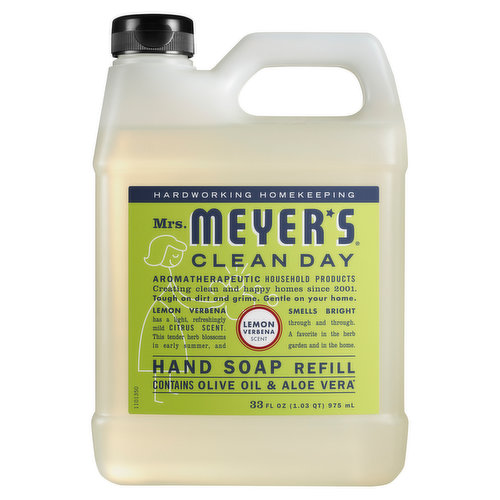 Mrs. Meyer's Clean Day Hand Soap Refill, Lemon Verbena Scent