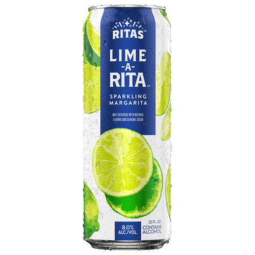 Ritas Sparkling Margarita, Lime-A-Rita