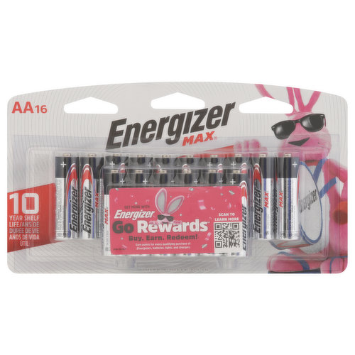 Energizer Max AA Batteries, Alkaline AA