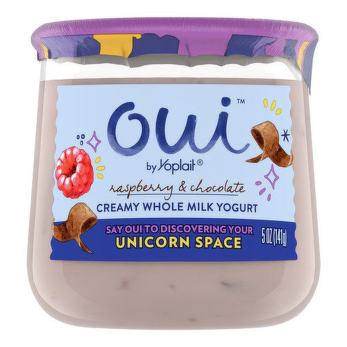 Oui Yogurt, Raspberry & Chocolate, Unicorn Space