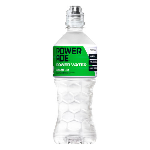 POWERADE Powerade Power Water Cucumber Lime Cucumber Lime Electrolyte Water Beverage