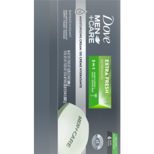 Dove Men+Care Body and Face Bar Extra Fresh 3.75 Ounce (14 Count)