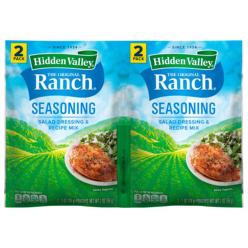 Hidden Valley Salad Dressing & Recipe Mix, The Original Ranch, Seasoning