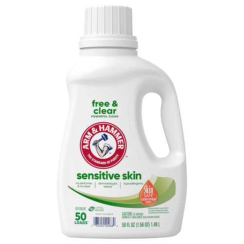 Arm & Hammer Detergent, Free & Clear, Sensitive Skin