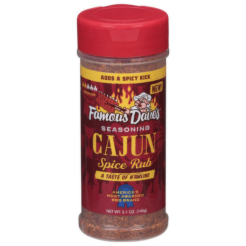 Famous Dave's Seasoning, Cajun Spice Rub, Medium