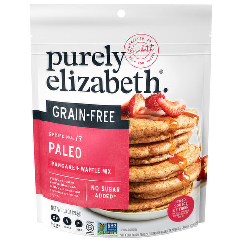 Purely Elizabeth Pancake + Waffle Mix, Grain-Free, Paleo, Recipe No. 17