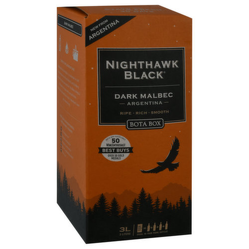 Bota Box Malbec, Dark, Nighthawk Black