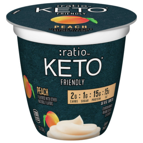 Ratio Keto Friendly Dairy Snack, Peach