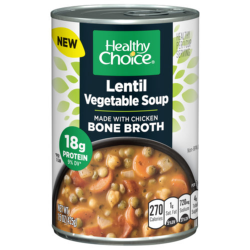 Healthy Choice Vegetable Soup, Lentil