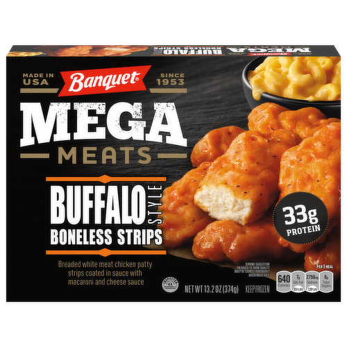 Banquet Mega Meats Mega Meats Frozen Buffalo Style Boneless Strips