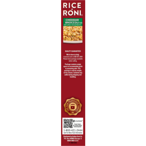 Rice-A-Roni Rice, Cheddar Broccoli Flavor