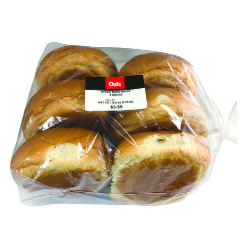 Cub Bakery Steak Buns White
6 Count