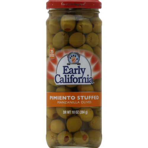 Reduced salt. Fun at your fingertips! 25 calories per 4 olives. Glass recycles. Guaranteed quality. Product of Spain.