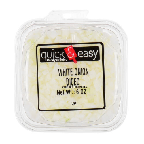 Quick and Easy White Onion Diced