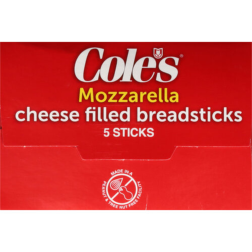 Cole's Breadsticks, Cheese Filled, Mozzarella