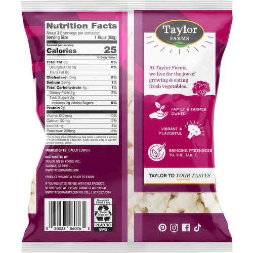 Taylor Farms Cauliflower Florets
