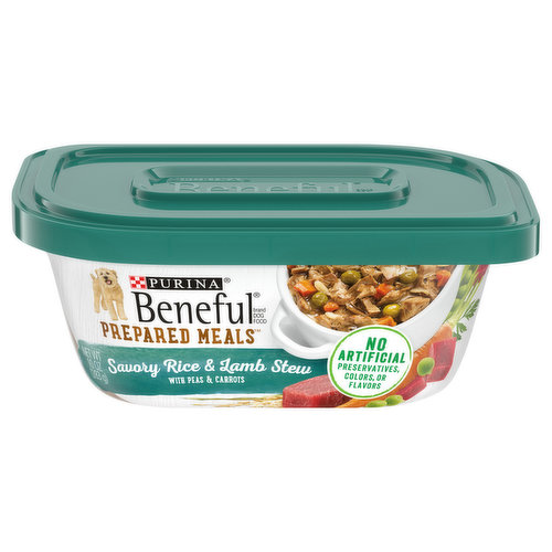 Purina Beneful Dog Food, Savory Rice & Lamb Stew, Prepared Meals