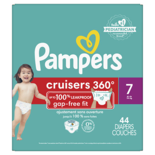 Pampers Cruisers Cruisers 360 Diapers Size 7 44 Count