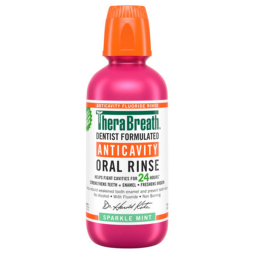 TheraBreath Oral Rinse, Sparkle Mint, Anticavity