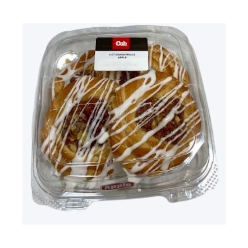 Cub Bakery Apple Danish Rolls, 4 Count