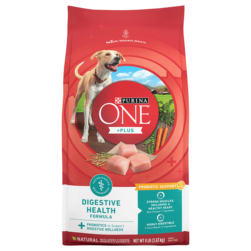 Purina One +Plus Dog Food, Digestive Health Formula, Adult