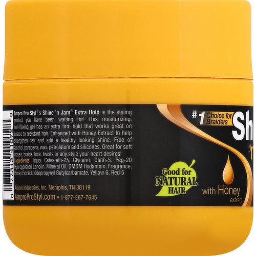 AMPRO PRO STYLE SHINE'N JAM CONDITIONING GEL EXTRA HOLD - 3 SIZE