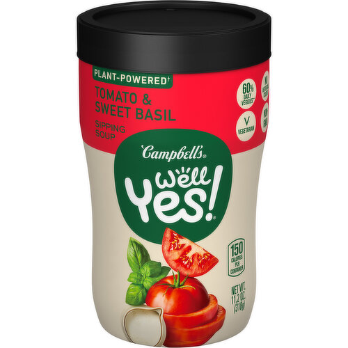 Campbell's® Well Yes!® Sweet Basil and Tomato Sipping Soup