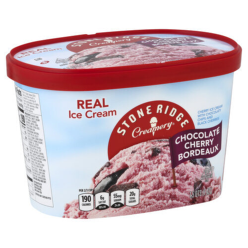 Stoneridge Creamery Ice Cream, Chocolate Cherry Bordeaux