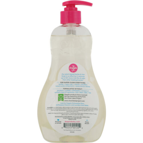 Dapple Baby Bottle and Dish Soap for Baby Products, Fragrance-Free, 16.9 fl  oz