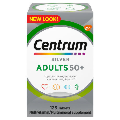 Centrum Silver Multivitamin/Mineral, Adults 50+, Tablets