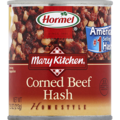 Since 1891. America's No. 1 selling hash. US inspected and passed by Department of Agriculture. Visit www.hormel.com. Steel: Please recycle.
