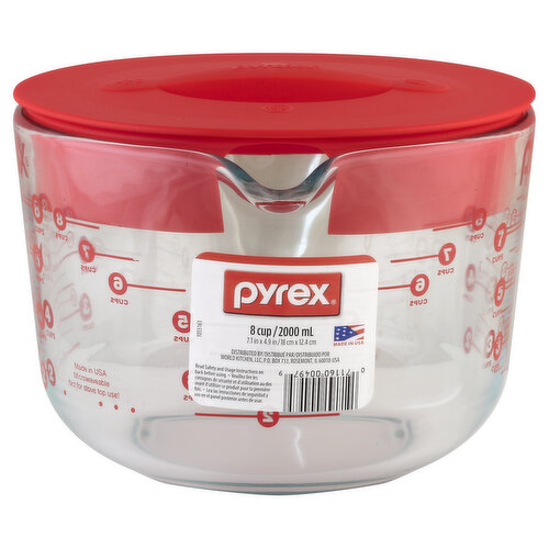 PYREX® 8 CUPS, 64OZ., 2 QUART Measuring Cup Bowl