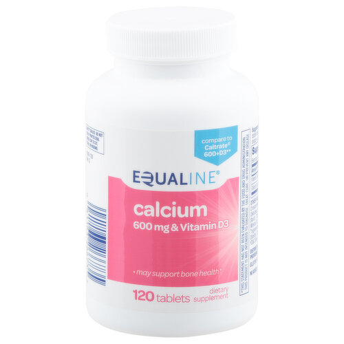 Equaline Calcium, 600 mg & Vitamin D3, Tablets