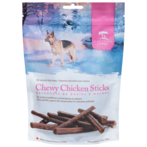 Caledon Farms Dog Treats, Chewy Chicken Sticks